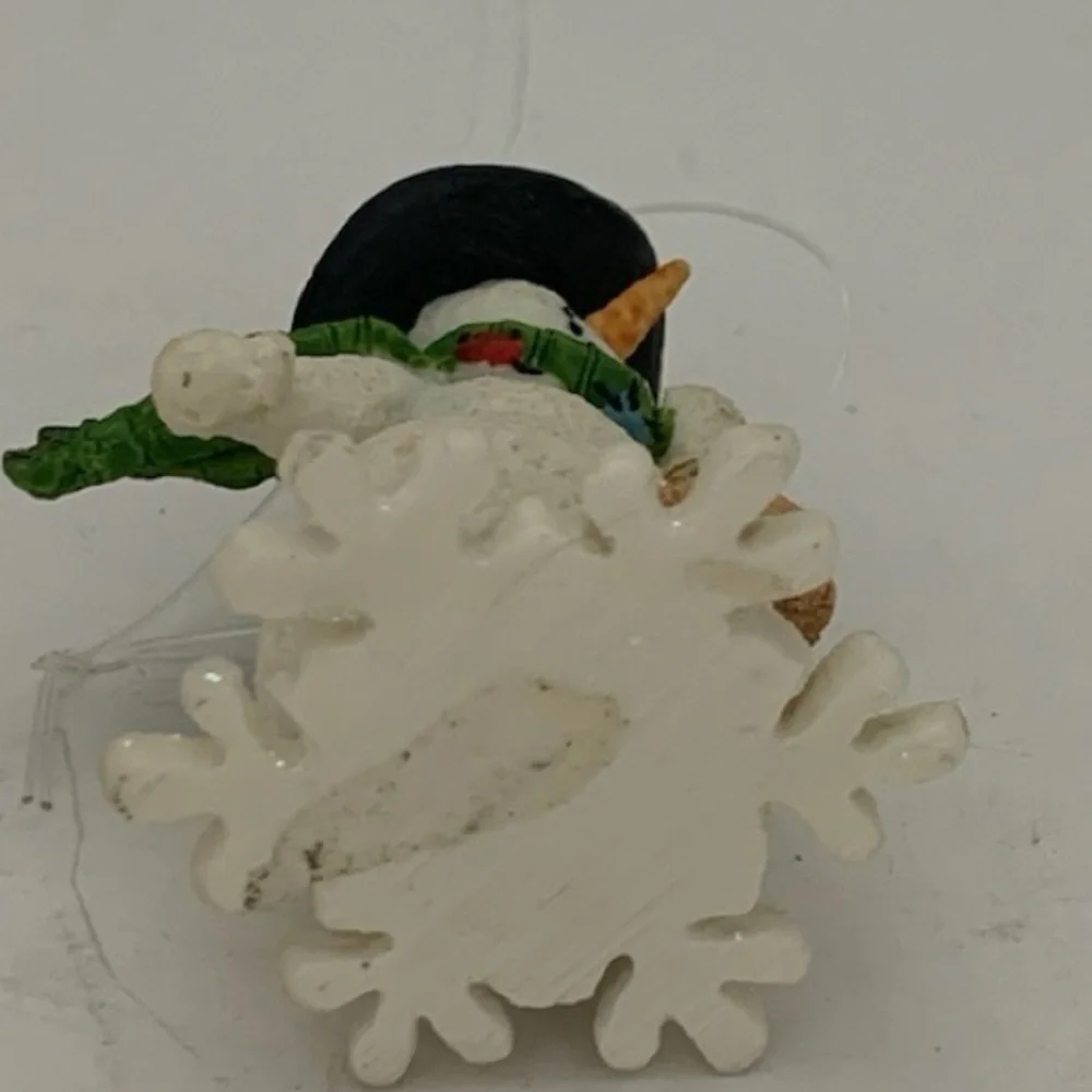 NWT Department 56 Snowman Ornament Top Hat Broom Vintage Classic Holiday Gift